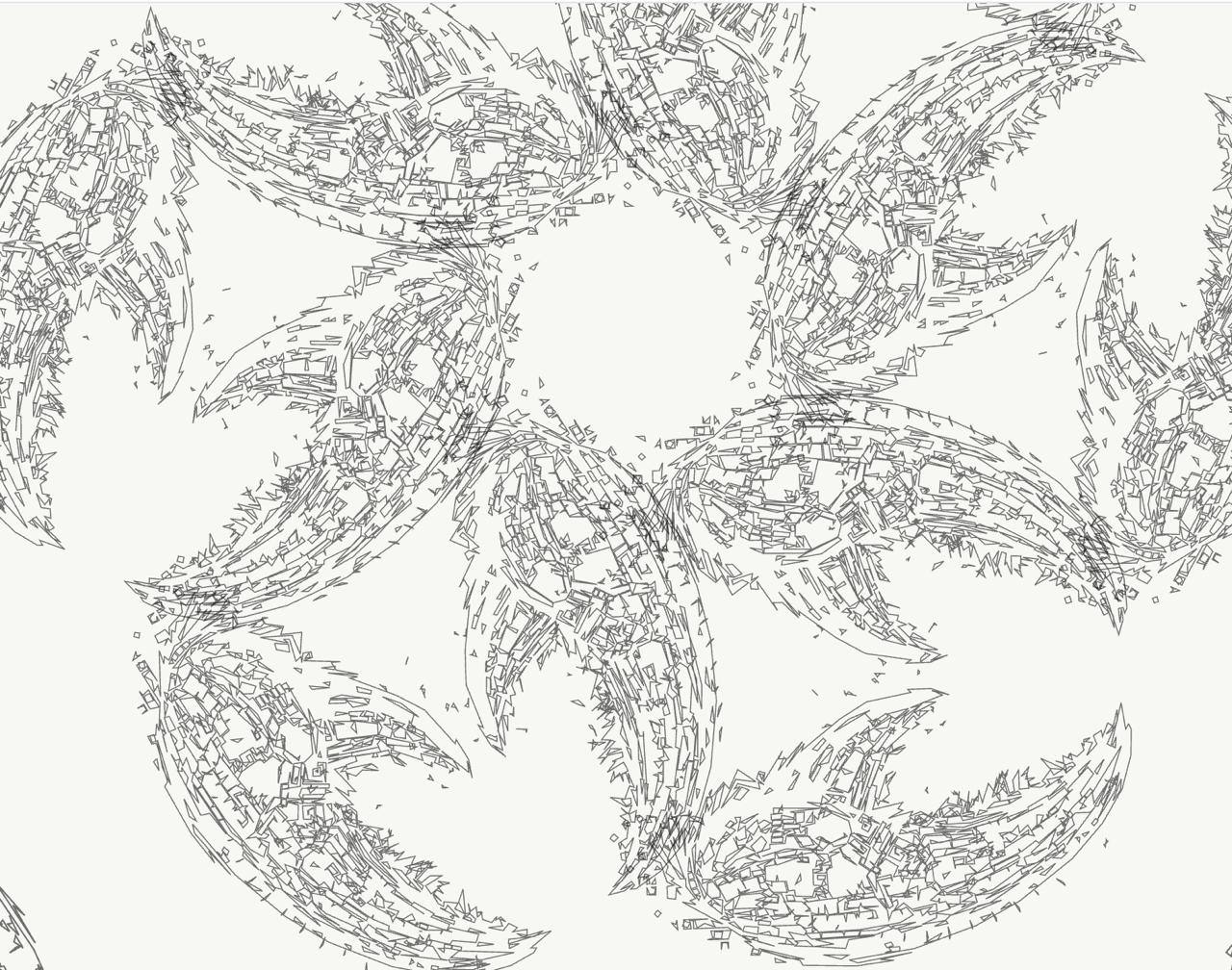 Clawglyph detail - complex pattern work